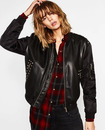 Hübscher Mode-Stickerei-Imitation Leder Jacke