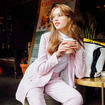 Fashion-Style-Aufschläge-Struktur, Anzug-Blazer Mit Pattentaschen