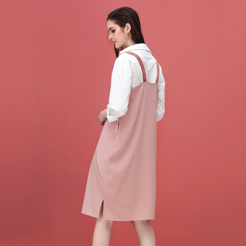 La Mode De La Personnalité Mignon Couture Col En V Robe Lâche |