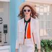 Stylish Lapels  Jacket Suit With Two Oversized Pocket