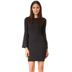 New Look Dark Brown Slinky Flute Sleeve Bodycon Dress