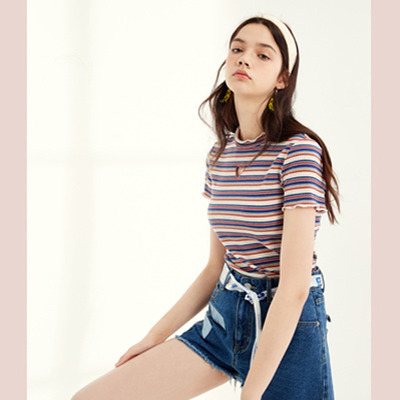 Fashion Cute Casual Love Rainbow T-Shirt | VoguesUs