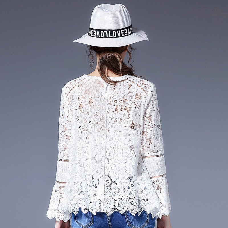 Süße Damen Mode Exquisite Spitze Bluse | VoguesUs
