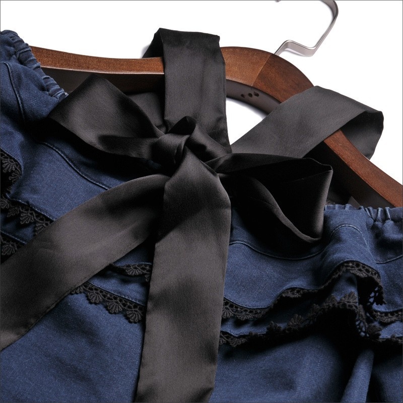Fashion Off Shoulder Long Sleeve Shirt With Bow Tie | VoguesUs