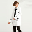 Simple And Relaxed Bow Tie Trumpet Sleeves Long Shirt