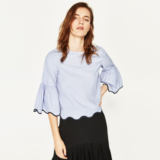 La Mode Nouvelle Vague Cor Trompette Manches T-Shirt | VoguesUs