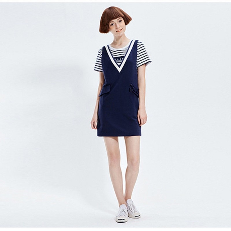 Cute Sweet Pure V Neck Vocal Skirt | VoguesUs