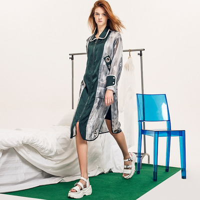 Mode Mit Dem Lazy-Mode-Druck-Kleid Nähen | VoguesUs