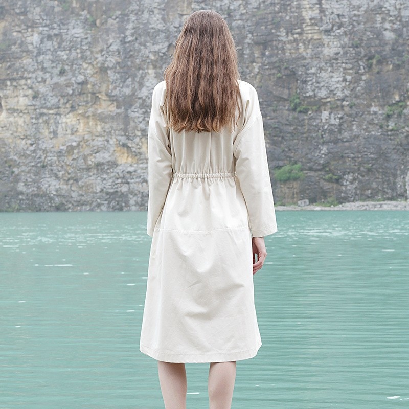 Fashion Long Sleeve High Collar Dress | VoguesUs