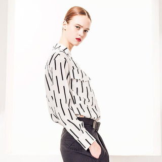 Fresh New Look Simple Stripe Long Sleeve Shirt | VoguesUs
