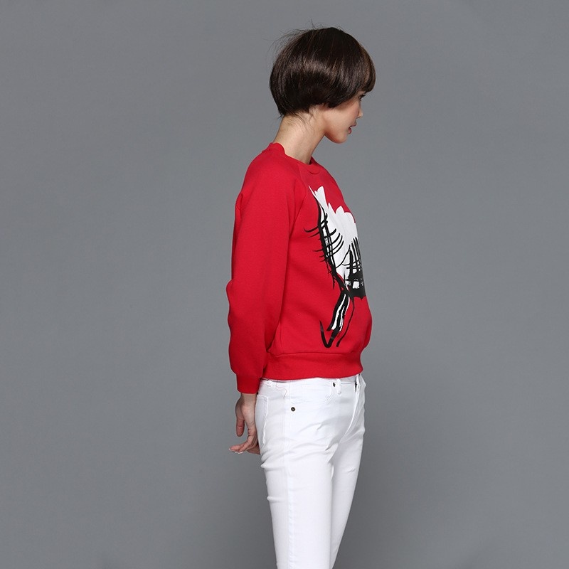 Mode Freizeit Mit Dem Druck-Pullover | VoguesUs