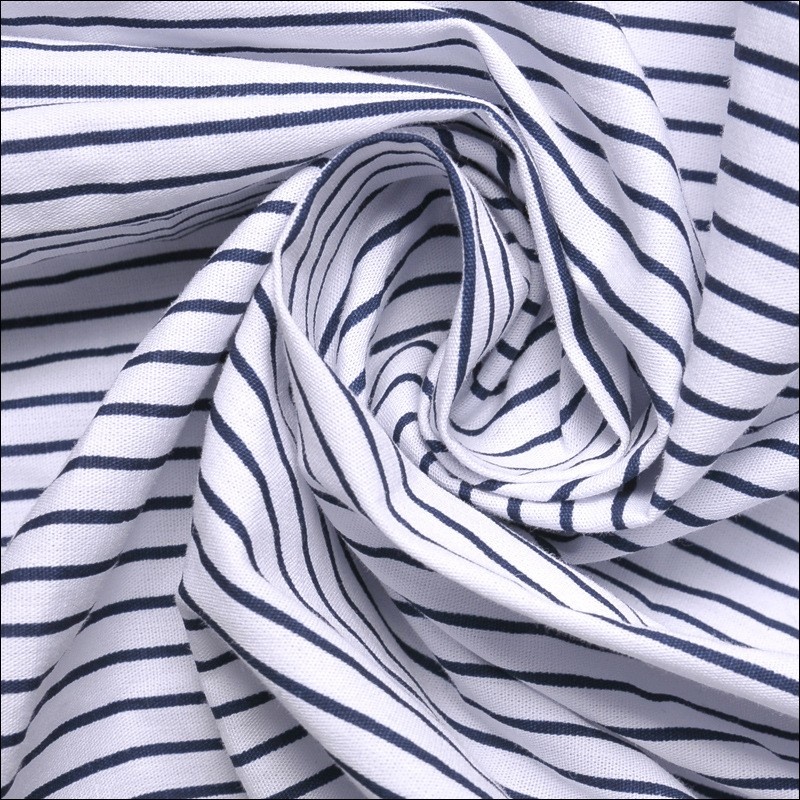 Zwei Schichten Blau Streifen Langarm Shirt | VoguesUs