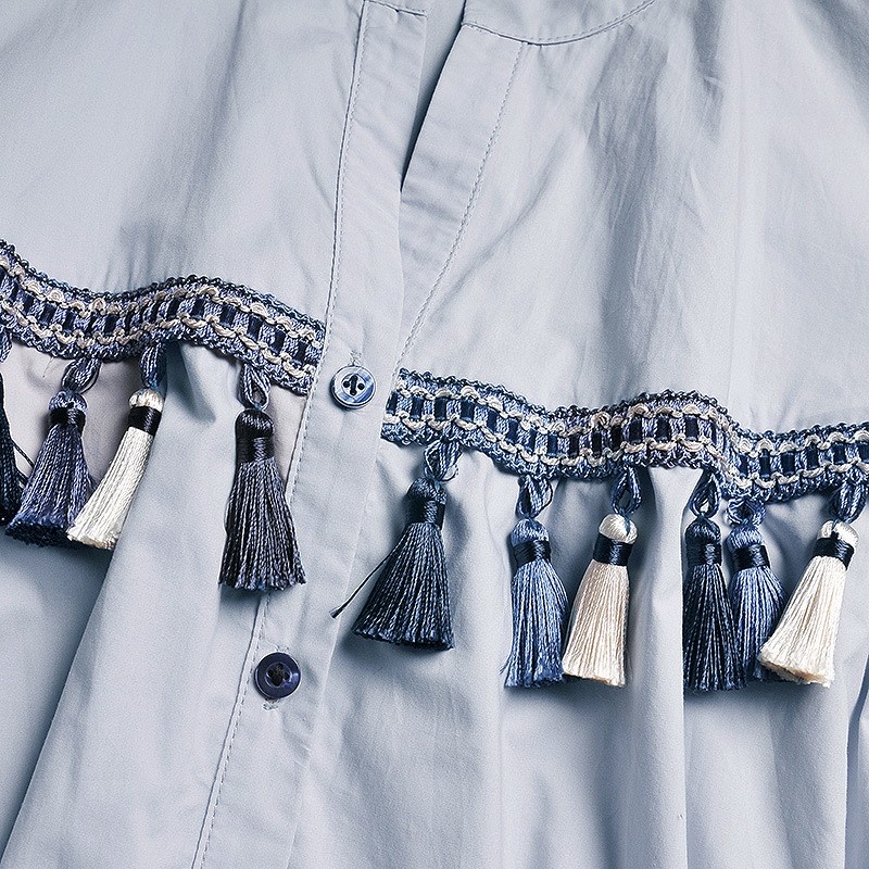 Stylish Sweet Succulent Tassel Dress | VoguesUs