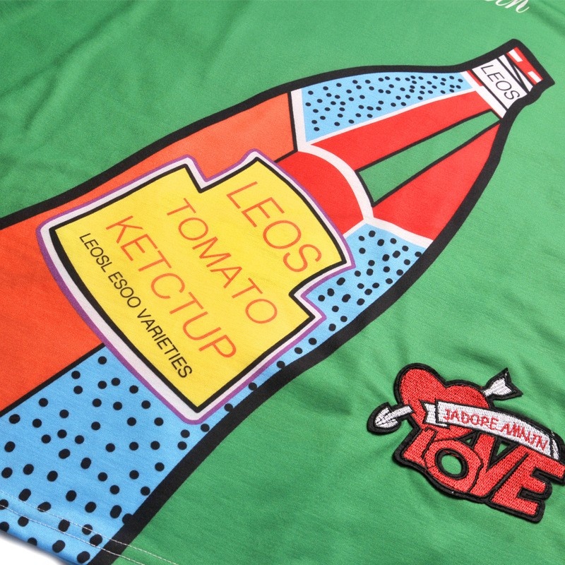 Plaisirs Du Goût Imprimé Lettre T-Shirt Loose | VoguesUs