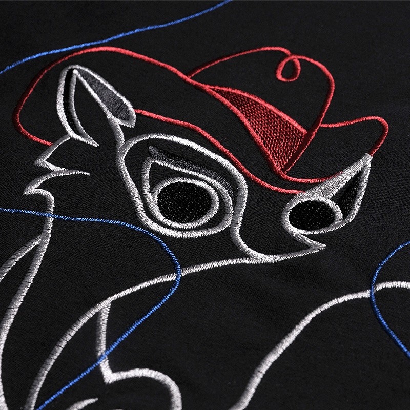 Fashion Trend Sports Wind Graffiti Embroidered V Neck Dress | VoguesUs