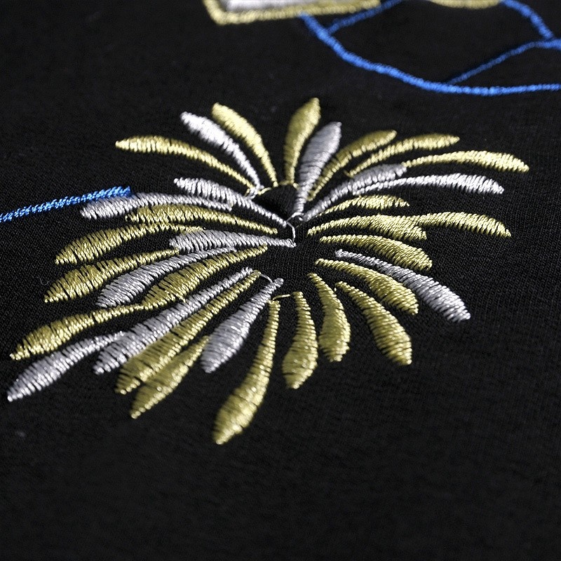 Fashion Trend Sports Wind Graffiti Embroidered V Neck Dress | VoguesUs
