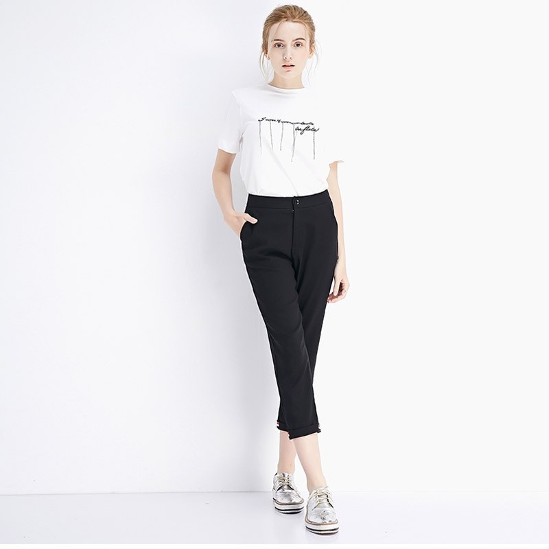 Fashion Simple And Simple Letter Tassel Short Sleeve | VoguesUs