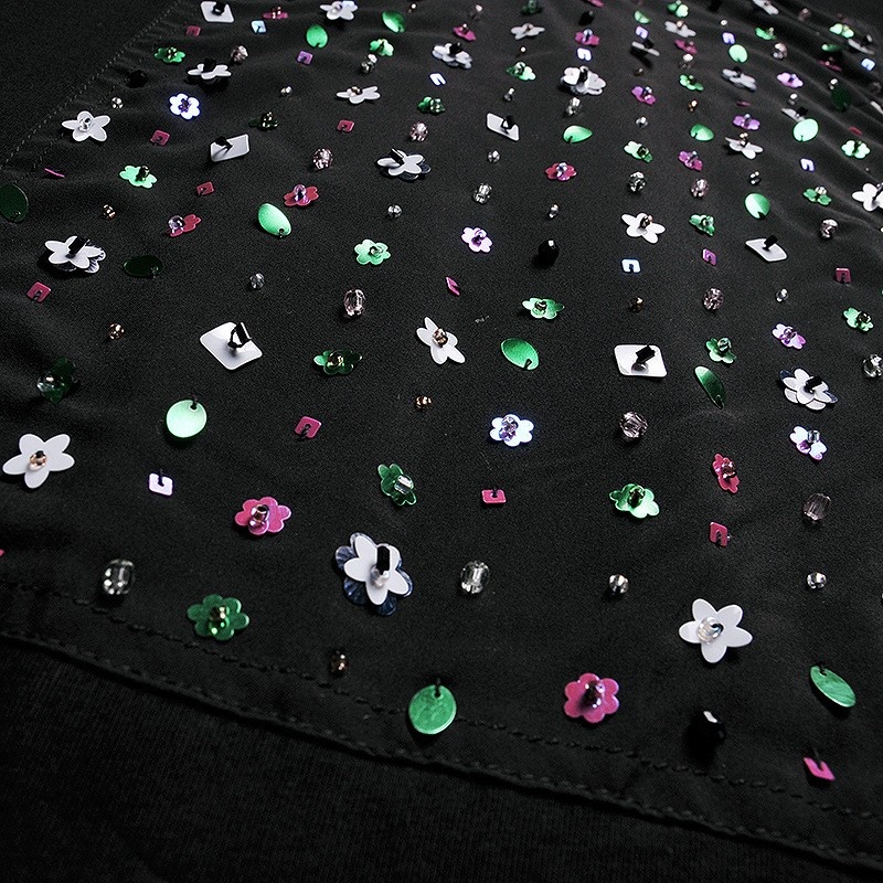 Tendance De Mode De Perles De Couleur Simple T-Shirt | VoguesUs