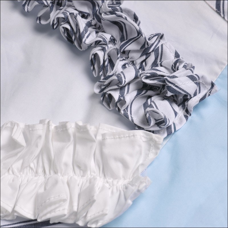Fashion Simple Sweet Splicing Hit Color Shirt | VoguesUs
