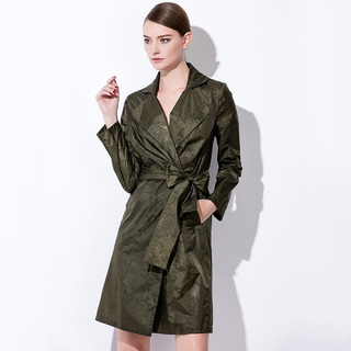Fashion Skinny Tie Waist Trench Blazer Mantel | VoguesUs