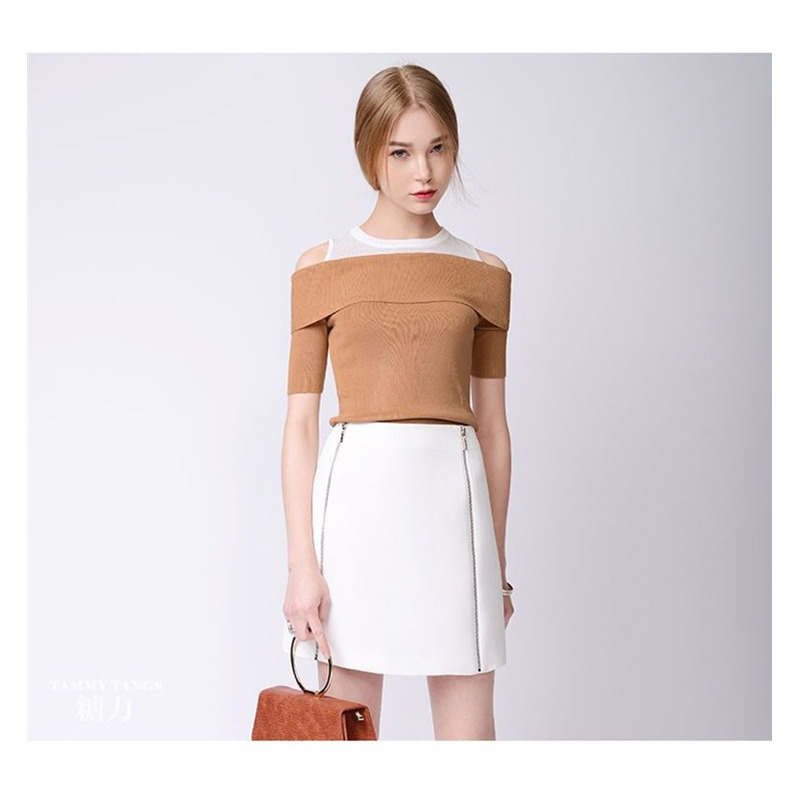Fashionable Elegance Simple And Thin Stitching Collar | VoguesUs