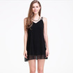 Simple Small Sexy Low Color Sleeveless Dress