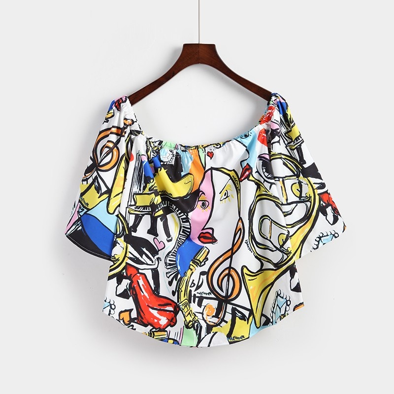Fashion Sexy Sexy Graffiti Lead A Short Jacket | VoguesUs