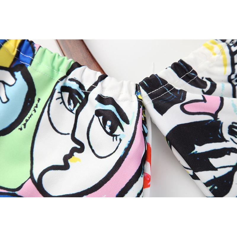 Mode Sexy Sexy Graffiti Mener Une Veste Courte | VoguesUs