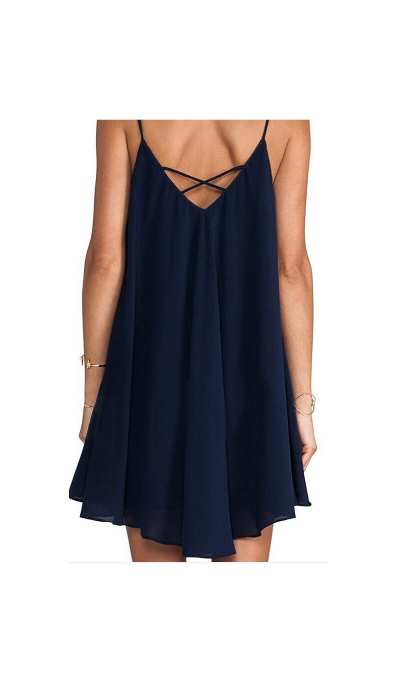 Fashion Sexy Casual Back Straps Dresses | VoguesUs