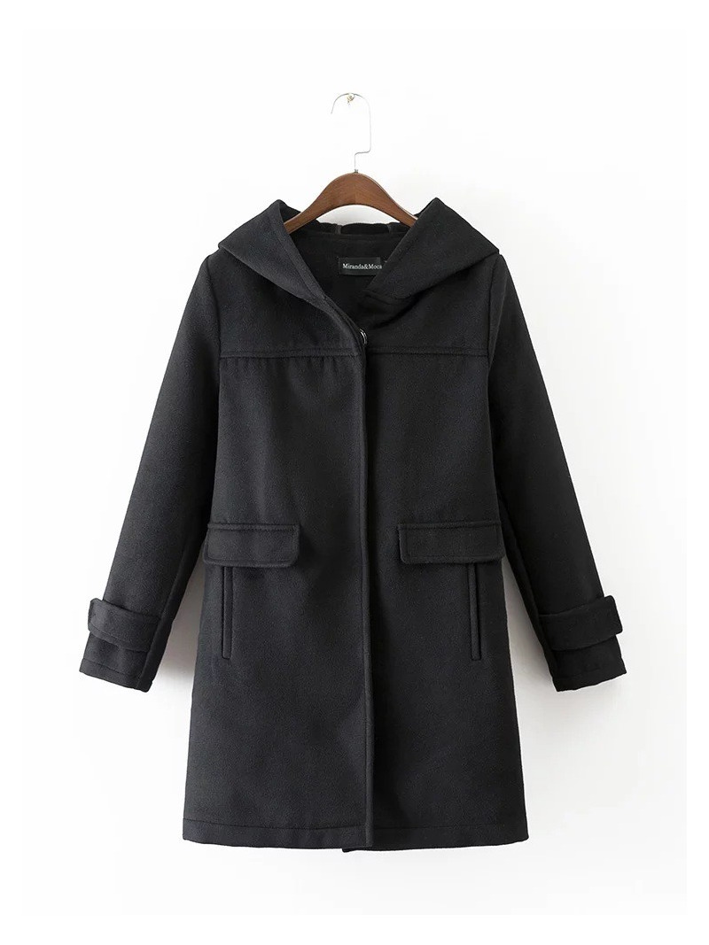 Vintage Simple Color Coat | VoguesUs