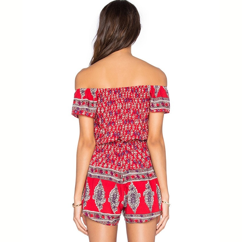 De La Mode Frais Sexy Imprimer Col Shorts Barboteuse | VoguesUs