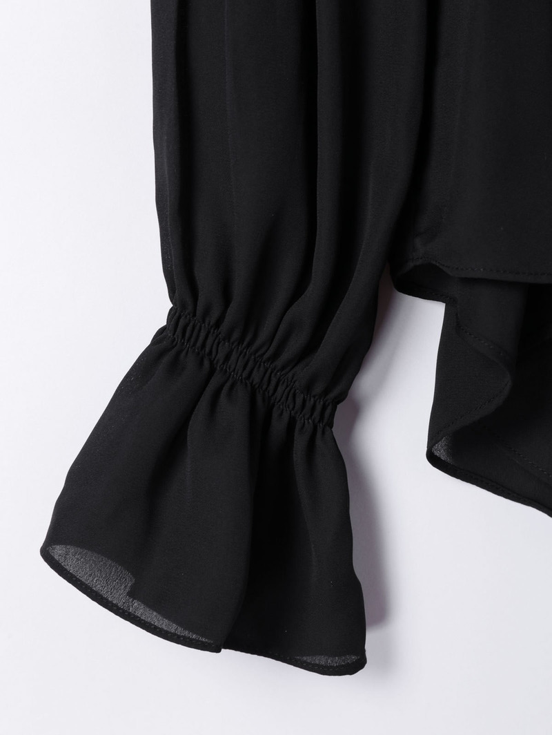 Mode Simple Bretelles Bretelles Trompette Col Chemise |