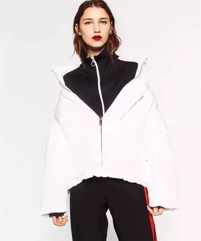 Simple Moda Con Ropa De Abrigo Chaqueta