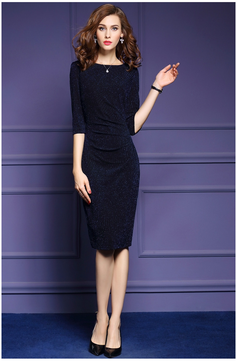 La Moda Del Estilo De La Oficina Elegante Super Delgado Bodycon