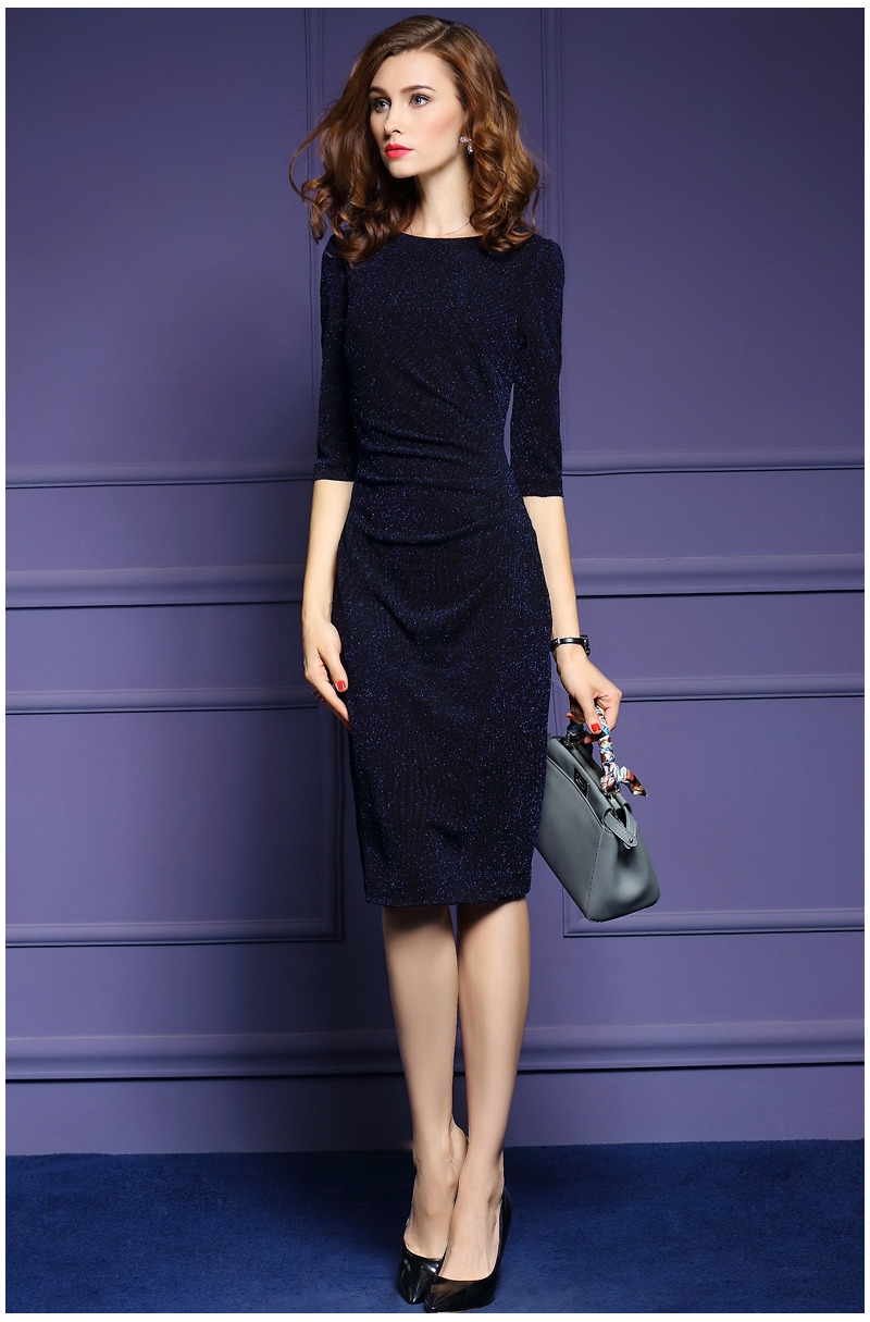 La Moda Del Estilo De La Oficina Elegante Super Delgado Bodycon