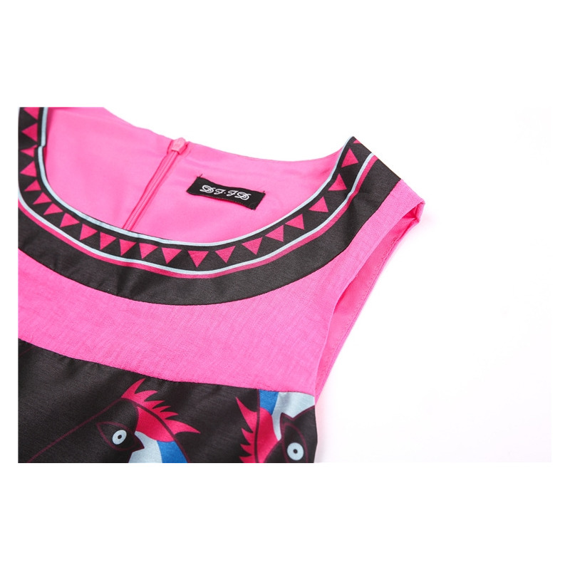 Fashion Trend Personality Stitch Hit Color Vest Dress | VoguesUs