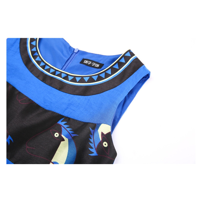 Fashion Trend Personality Stitch Hit Color Vest Dress | VoguesUs