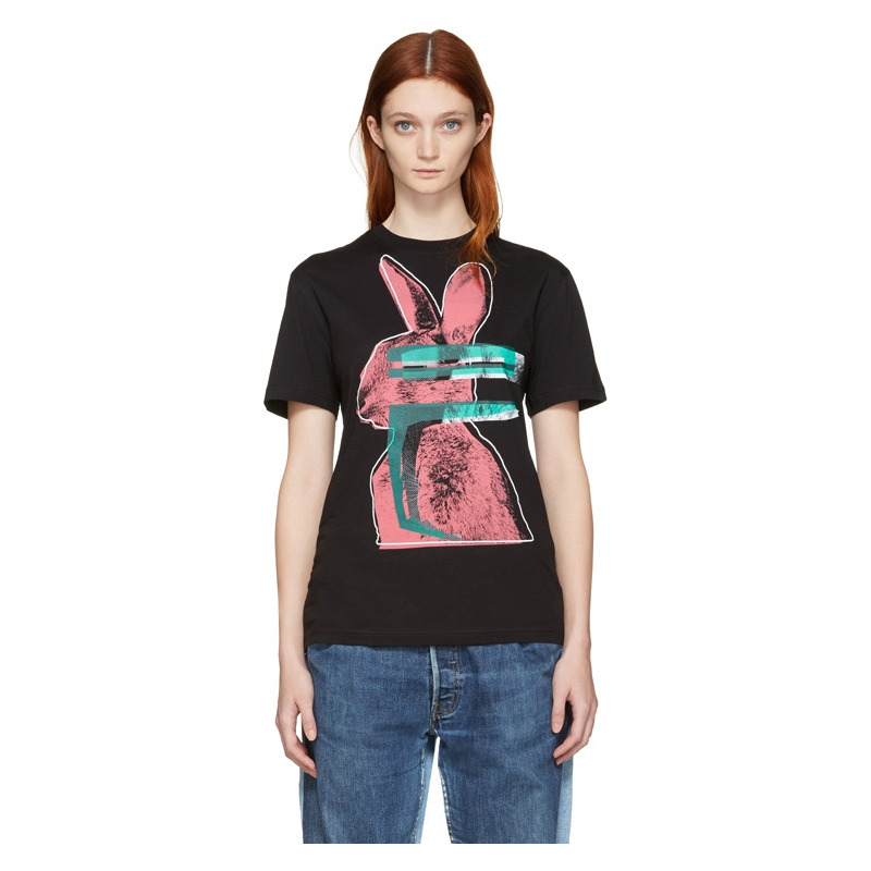 Fashion Personality Simple Cute Rabbit Print Short Sleeve | VoguesUs
