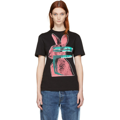 La Mode De La Personnalité Mignon Simple Lapin Imprimer Manches Courtes | VoguesUs