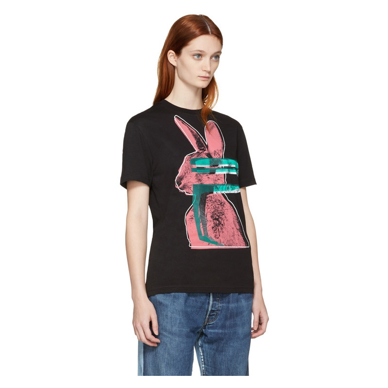 Fashion Personality Simple Cute Rabbit Print Short Sleeve | VoguesUs