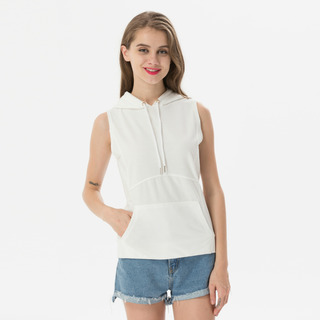 Casual Einfache Sport Hooded Weste | VoguesUs