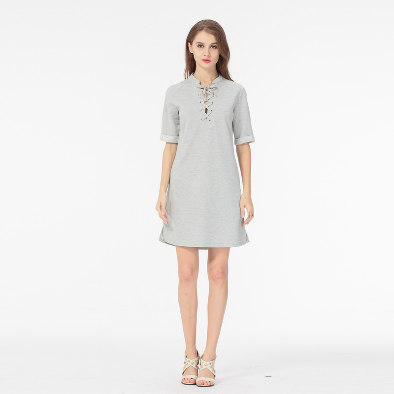Einfache Und Bequeme Casual-Brustgurt Kleid | VoguesUs