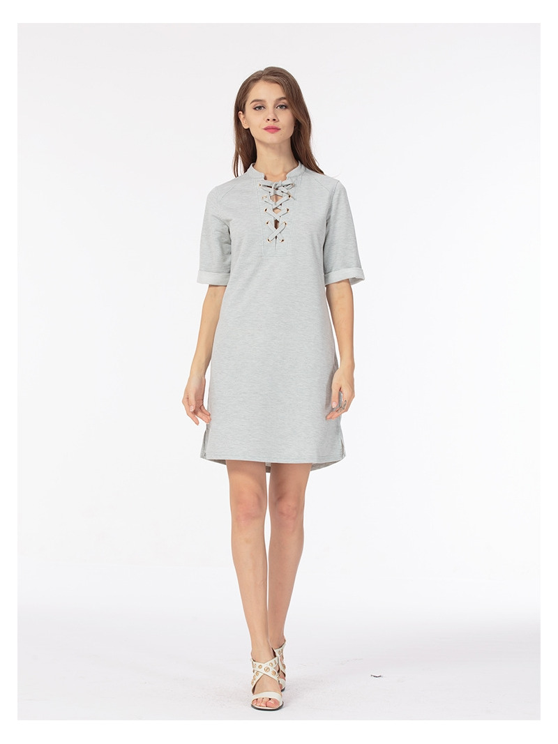 Einfache Und Bequeme Casual-Brustgurt Kleid | VoguesUs