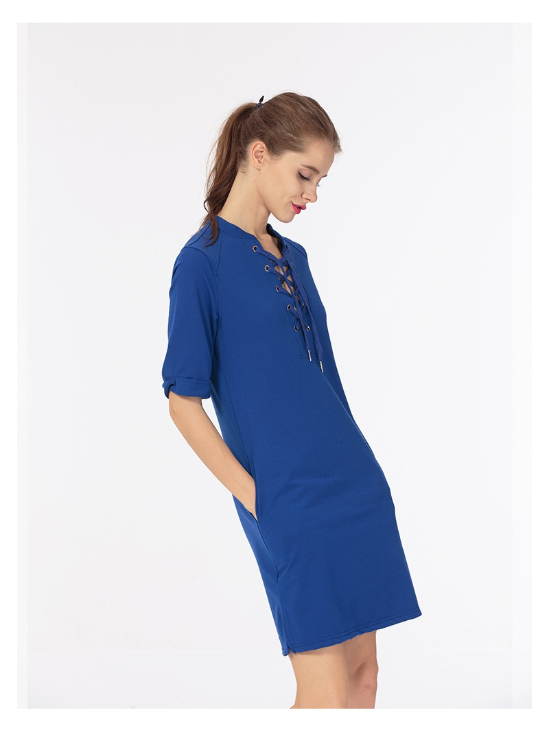Simple And Comfortable Casual Chest Strap Dress | VoguesUs