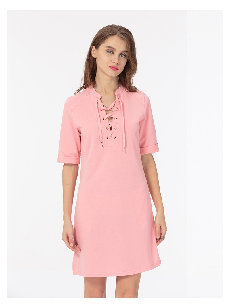 Sencillo Y Cómodo Casual Vestido De La Correa De Pecho