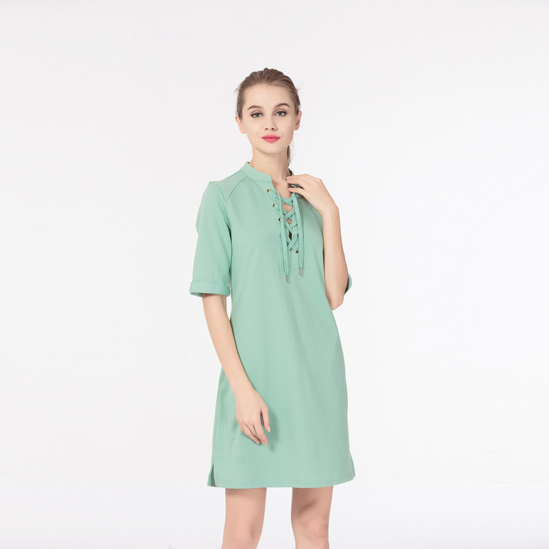 Einfache Und Bequeme Casual-Brustgurt Kleid | VoguesUs