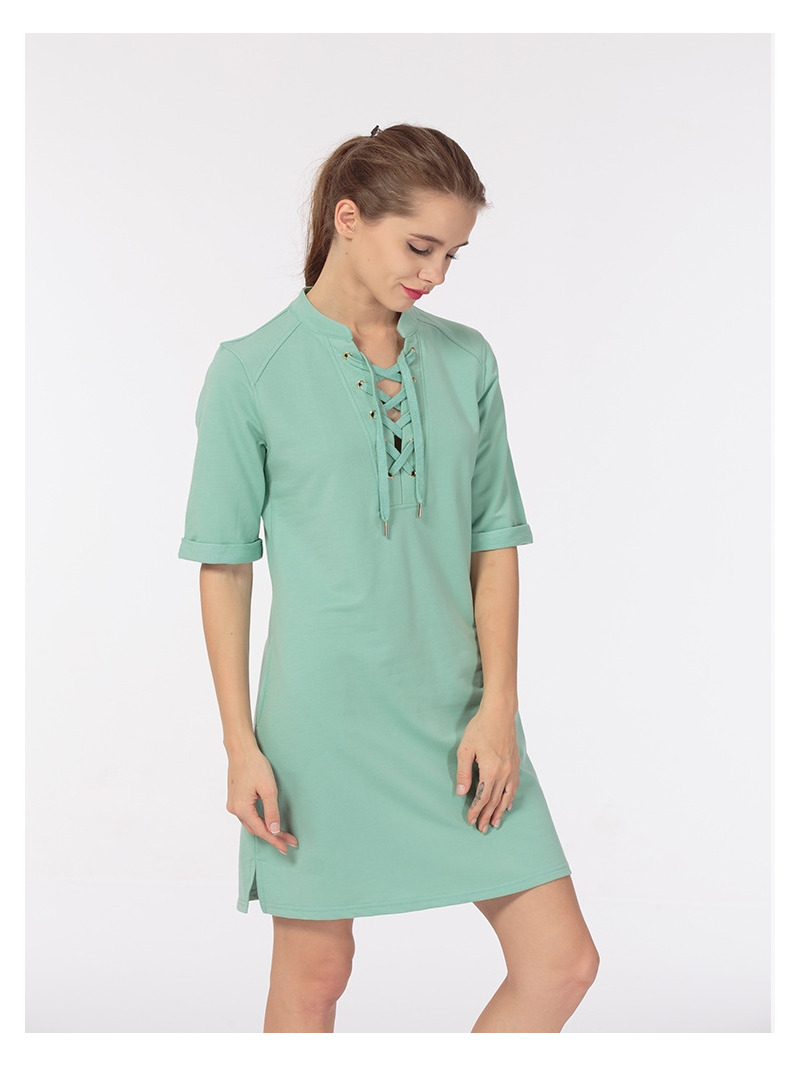Sencillo Y Cómodo Casual Vestido De La Correa De Pecho