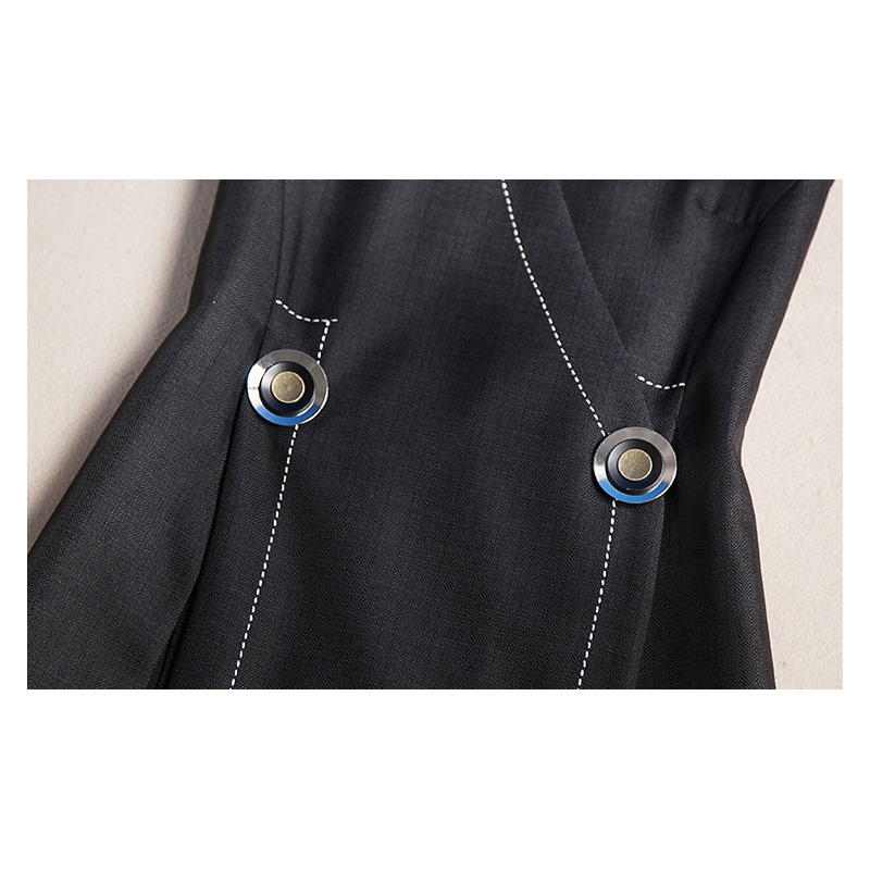 Fashion Open V Neck Sleeveless Gilet With Shorts Suit | VoguesUs