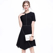 Simple Tour De Cou Triangle Midi Robe