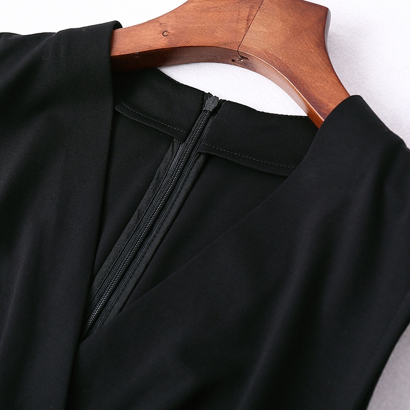 Nuevo Look De Seda Empalmados Estampado Floral Cuello V Sin Mangas